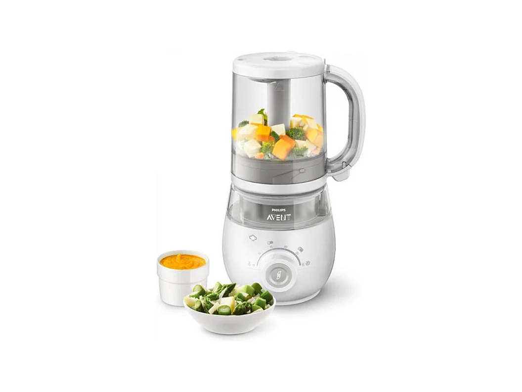 Robot Cuiseur-Mixeur 4 en 1 pour Bébé - PHILIPS AVENT - Cuit a la vapeur - Mixe - Réchauffe - Décongele