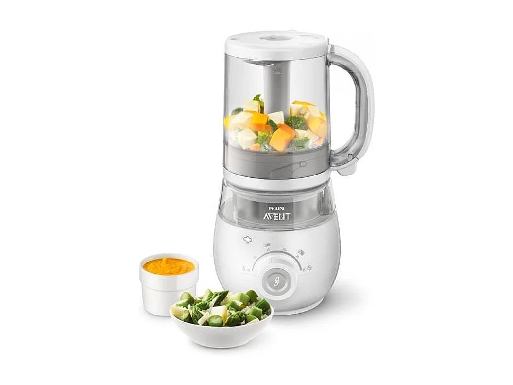 Robot Cuiseur-Mixeur 4 en 1 pour Bébé - PHILIPS AVENT - Cuit a la vapeur - Mixe - Réchauffe - Décongele