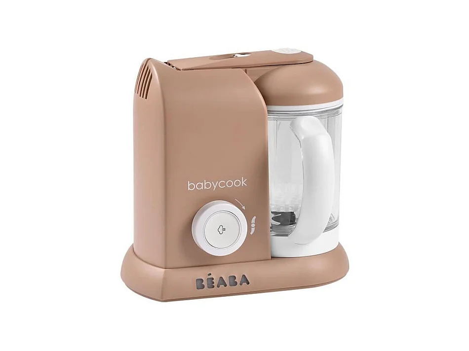 BEABA Babycook Solo Pralin - Robot Bébé 4 en 1, Cuiseur-Mixeur, Vapeur Rapide 15min, Bol XL 1100ml