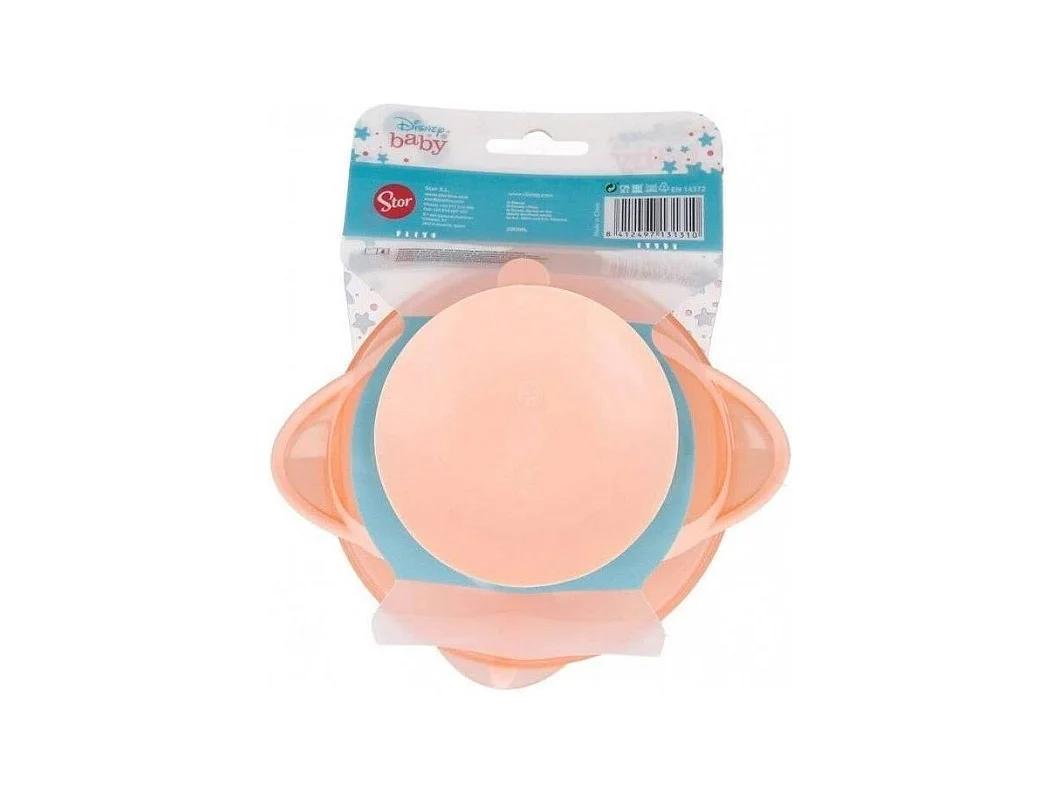 Disney Baby - Bol bébé avec ventouse, couvercle et cuilliere