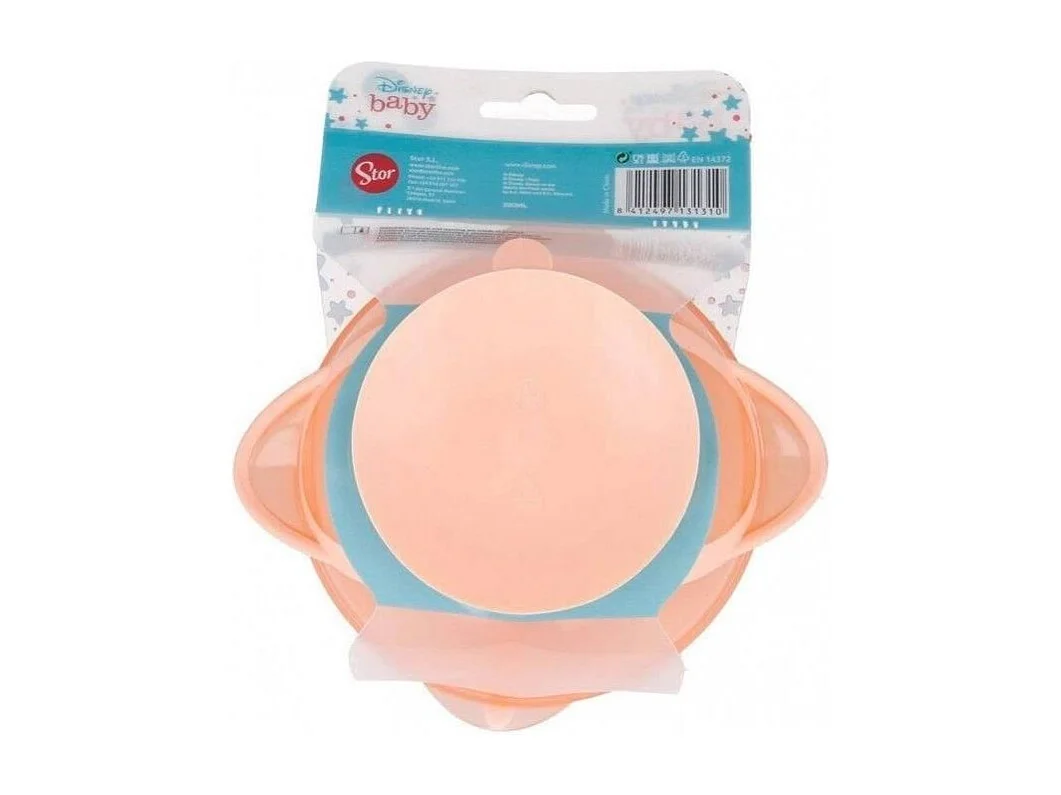 Disney Baby - Bol bébé avec ventouse, couvercle et cuilliere