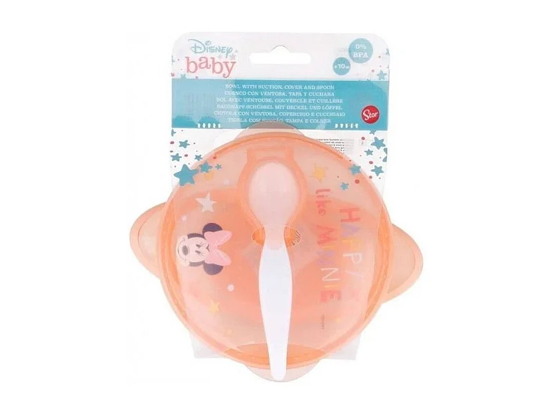 Disney Baby - Bol bébé avec ventouse, couvercle et cuilliere
