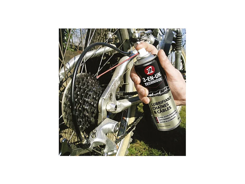 Lubrifiant Chaînes et Câbles 3-en-1 BBE 250ml - 33602/10