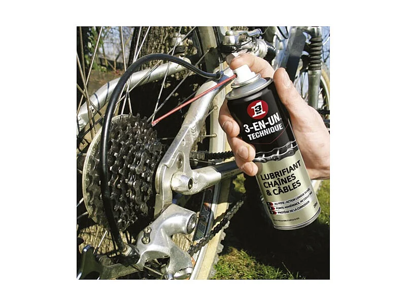 Lubrifiant Chaînes et Câbles 3-en-1 BBE 250ml - 33602/10
