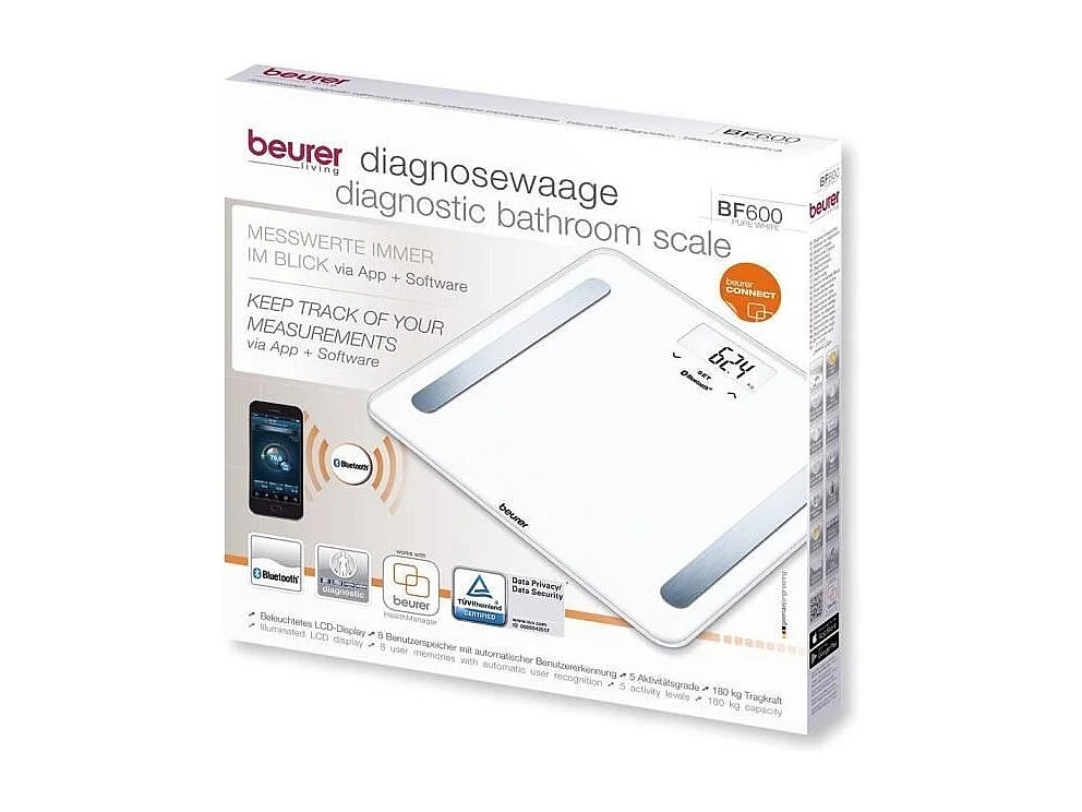 Beurer BF 600 PURE Impedancemetre connecte - Blanc