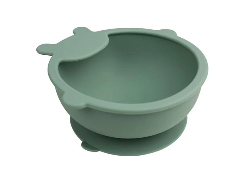 Bol ventouse - THERMOBABY - Silicone - Vert Cactus - Antidérapant et incassable