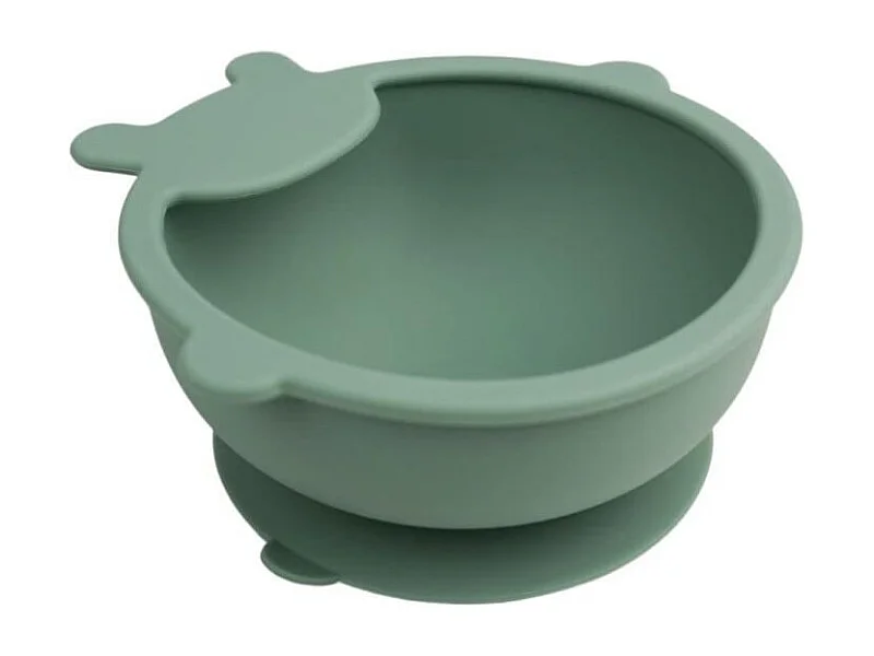 Bol ventouse - THERMOBABY - Silicone - Vert Cactus - Antidérapant et incassable