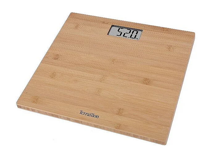 Elektronische Bambus-Personenwaage ultradünn 14824 Terrailon - BAMBOOSCALE LCD 150KG 100GR