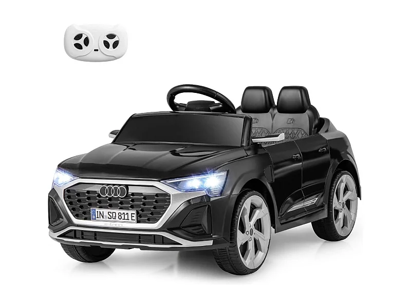 Lizenziertes Audi SQ8 Kinderauto 12-V-Elektrofahrzeug mit Fernbedienung Schwarz