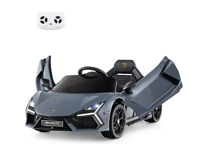 Elektroauto für Kinder Lamborghini Revuelto 12V Elektro Kinderauto mit LED Scheinwerfer Grau