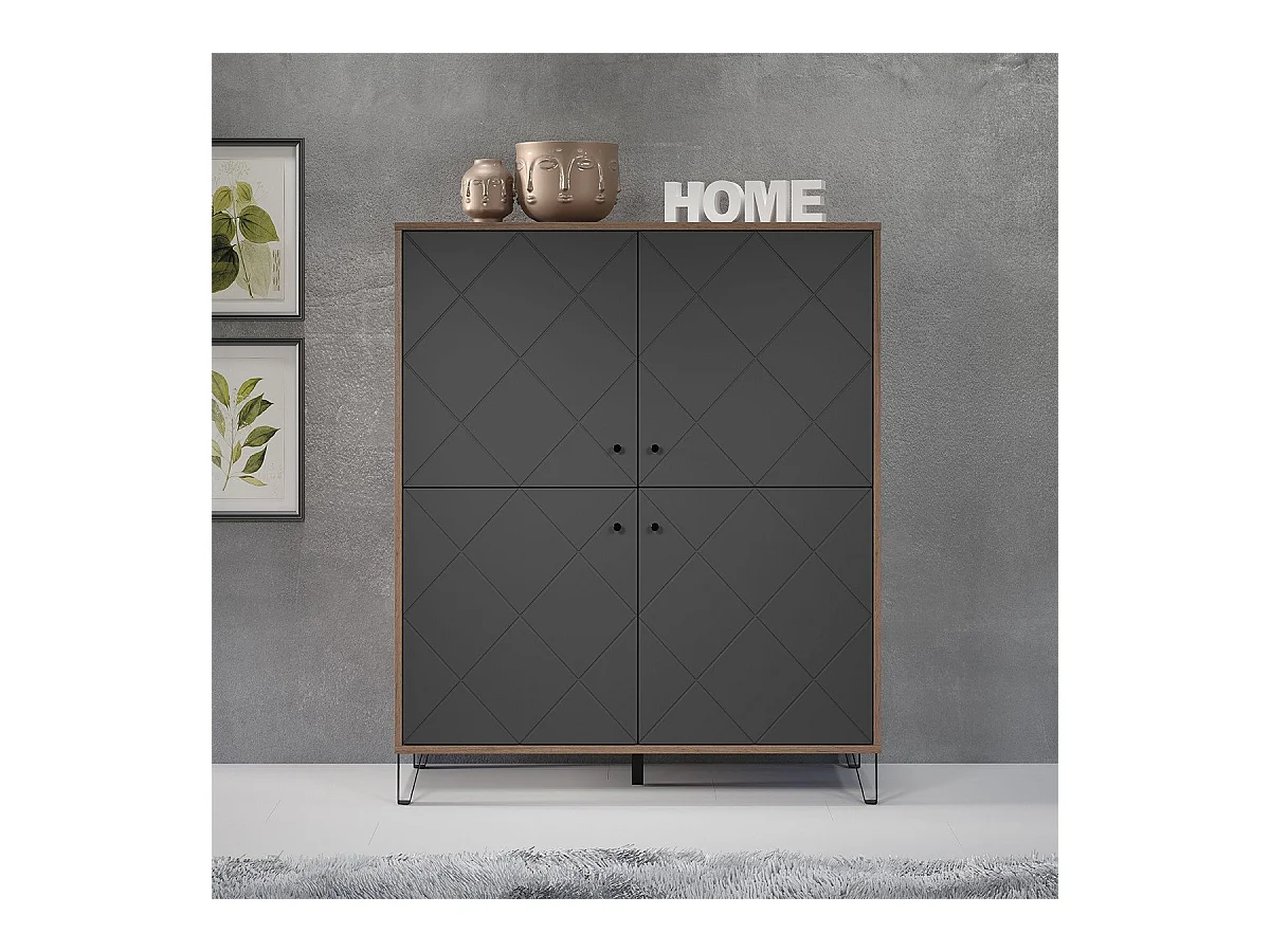 Buffet haut 4 portes H136 cm - Montez