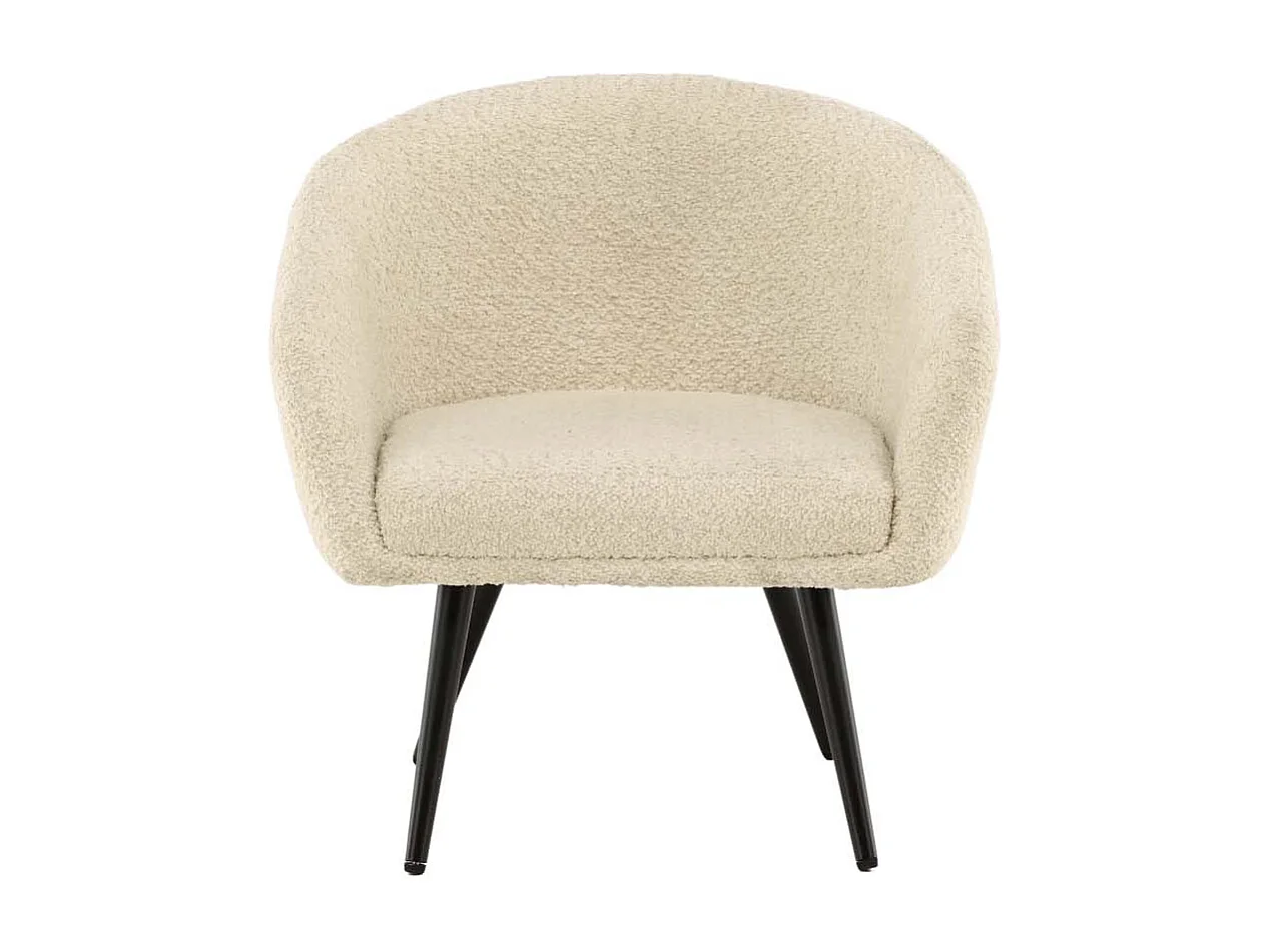 Poltrona soffice per bambini bianca.