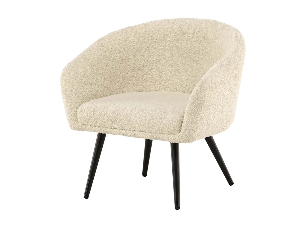 Poltrona soffice per bambini bianca.