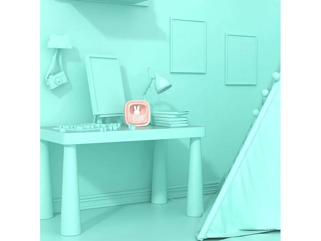 Wecker Billy mit Licht Pink