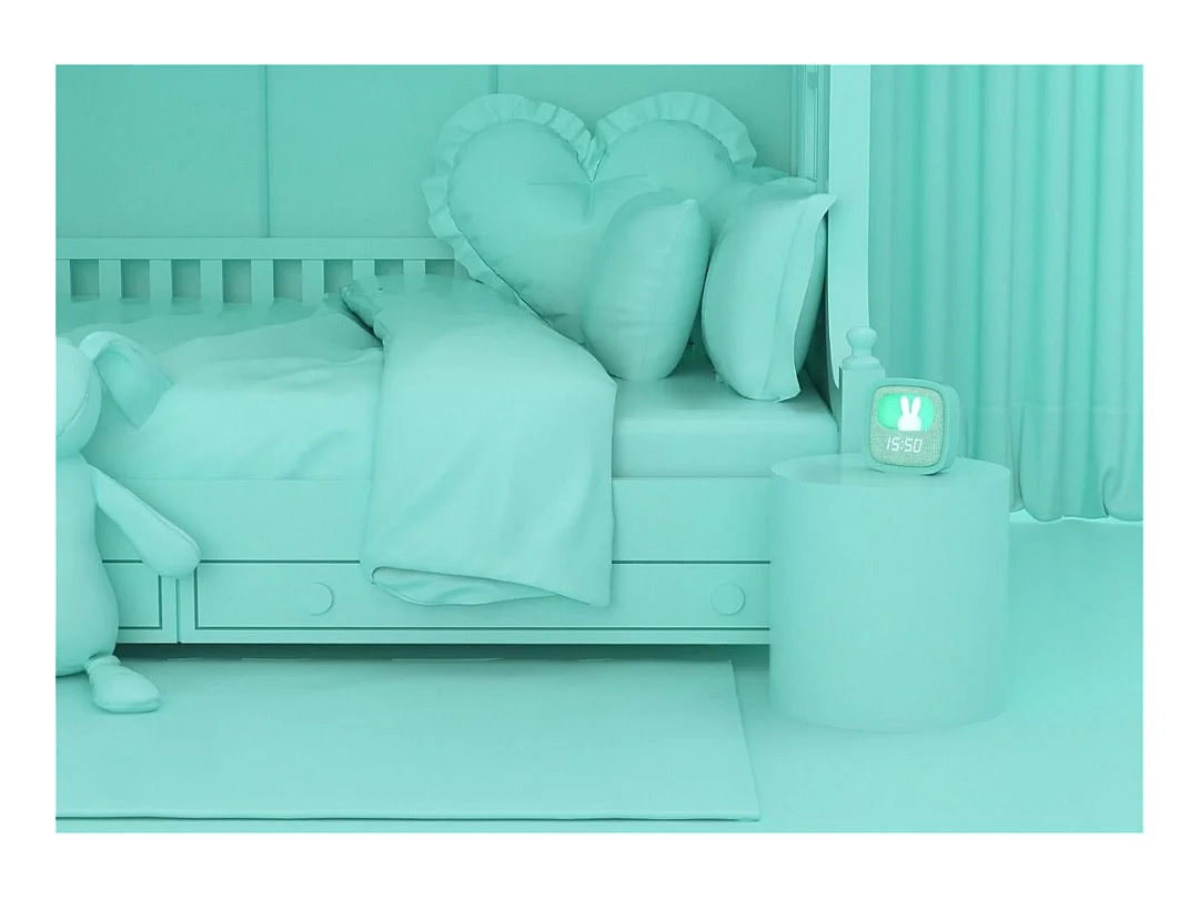 Réveil Billy avec lumière turquoise