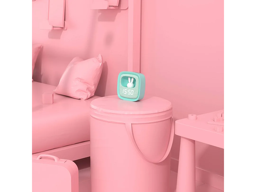 Wecker Billy mit Licht Türkis