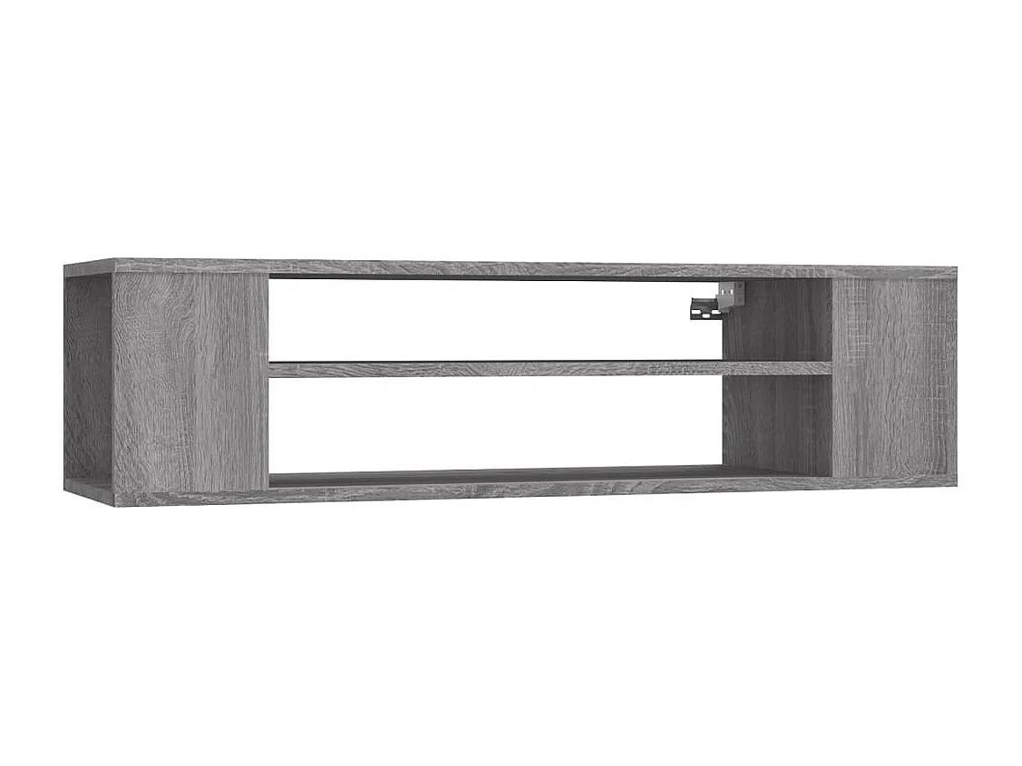 Tv-hangMeubel | TV-kast | Tv-Bank 100x30x26,5 cm bewerkt hout grijs sonoma eiken