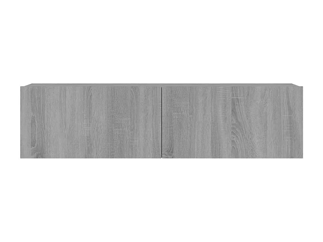 Mueble pared TV | Gabinete de TV | Mueble de salón madera contrachapada gris Sonoma 120x30x30 cm