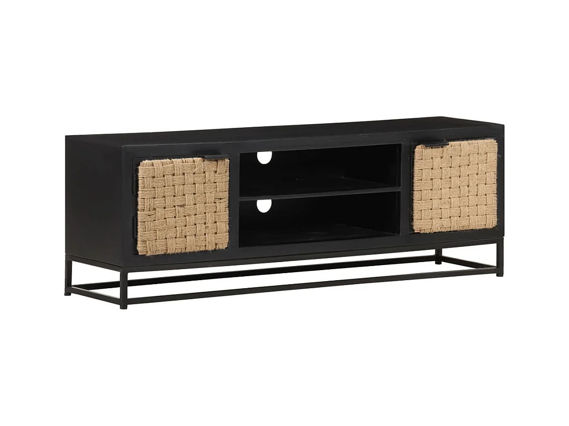 Mueble para TV  | Gabinete de TV |  Mueble de salón de madera maciza de mango 120x30x40 cm