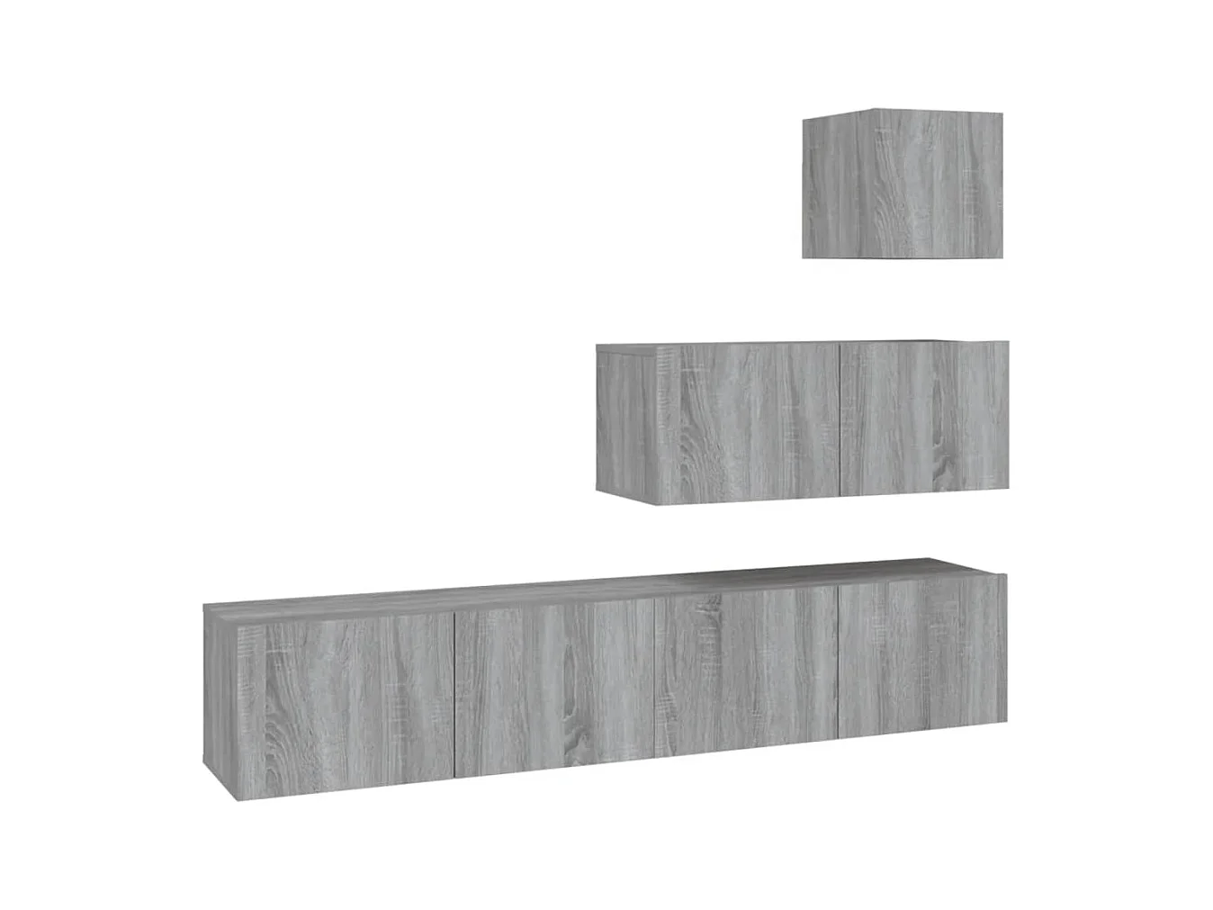 Ensemble de meubles TV | Bancs TV | Armoires TV 4 pcs Sonoma gris Bois d'ingénierie