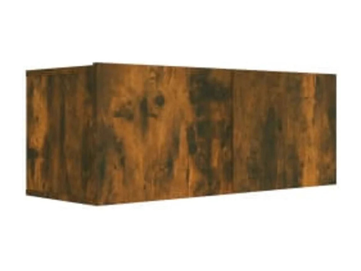 Set de muebles de TV | Gabinetes de TV |  Muebles de salón 3 pzas madera contrachapada roble ahumado