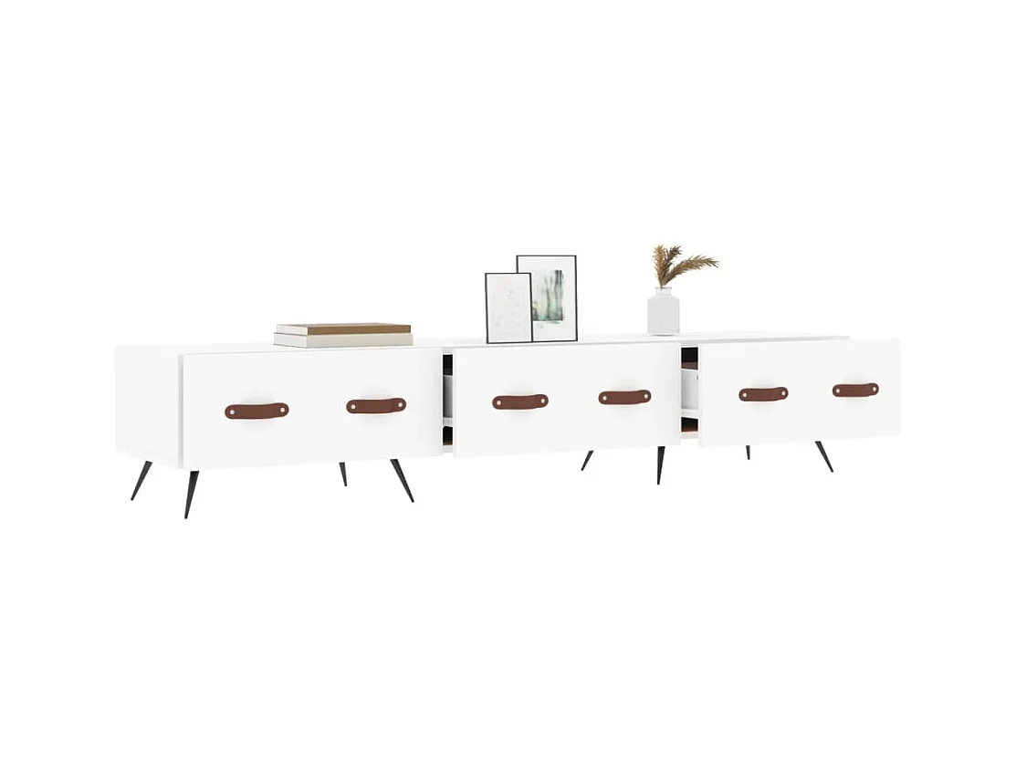 Mueble de TV | Mueble de salón madera de ingeniería blanco 150x36x30 cm