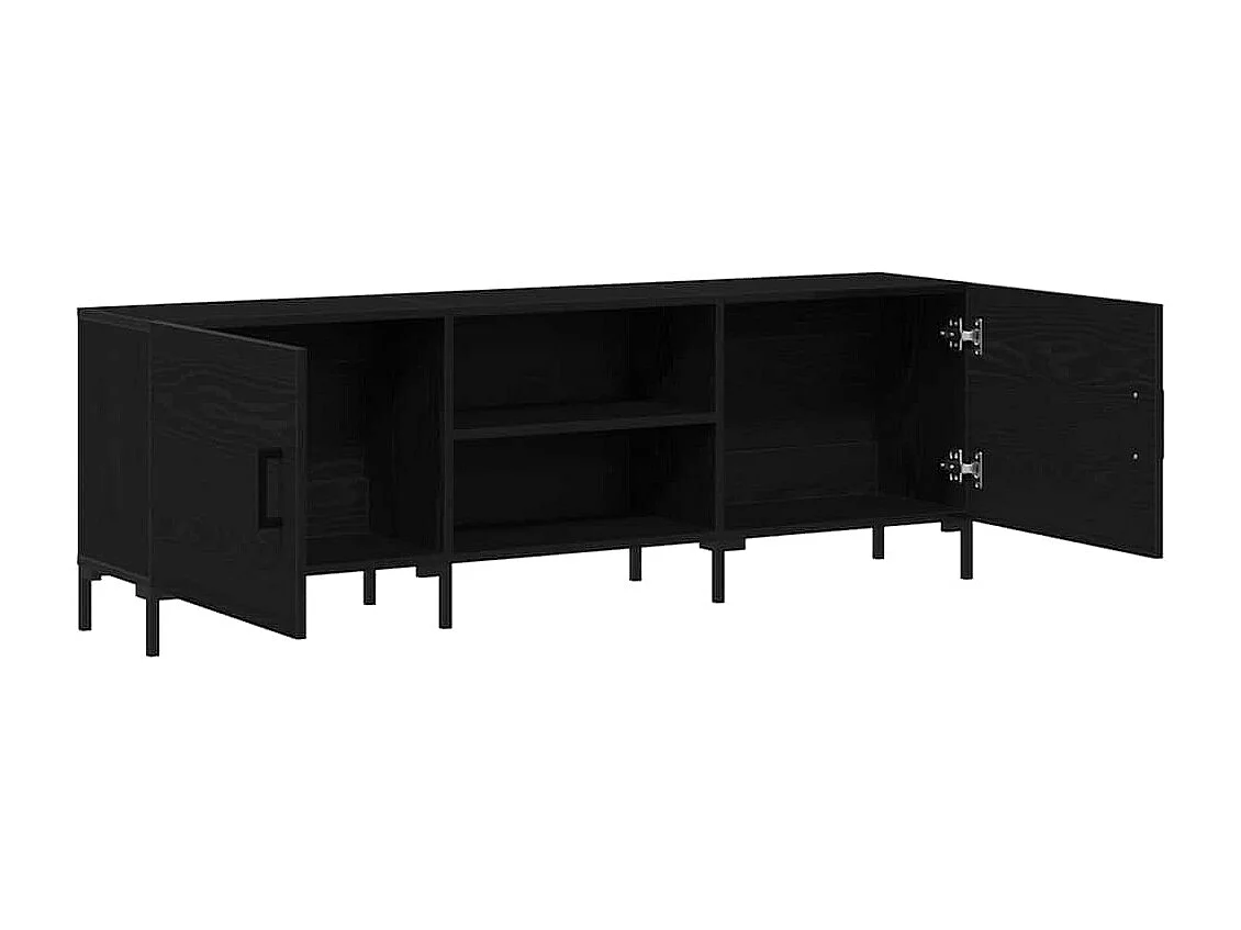 Gabinete de TV | Mueble de TV | Mueble de salón Roble negro 150 x 30 x 50 cm