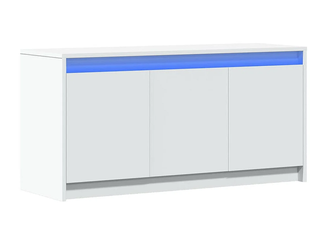 Meuble TV | Banc TV | Armoire TV avec LED blanc 100x34x50 cm bois d'ingénierie