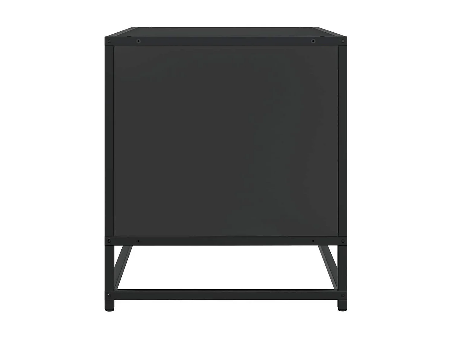 Mueble de TV | Mueble de salón madera de ingeniería y metal negro 61x40x46 cm