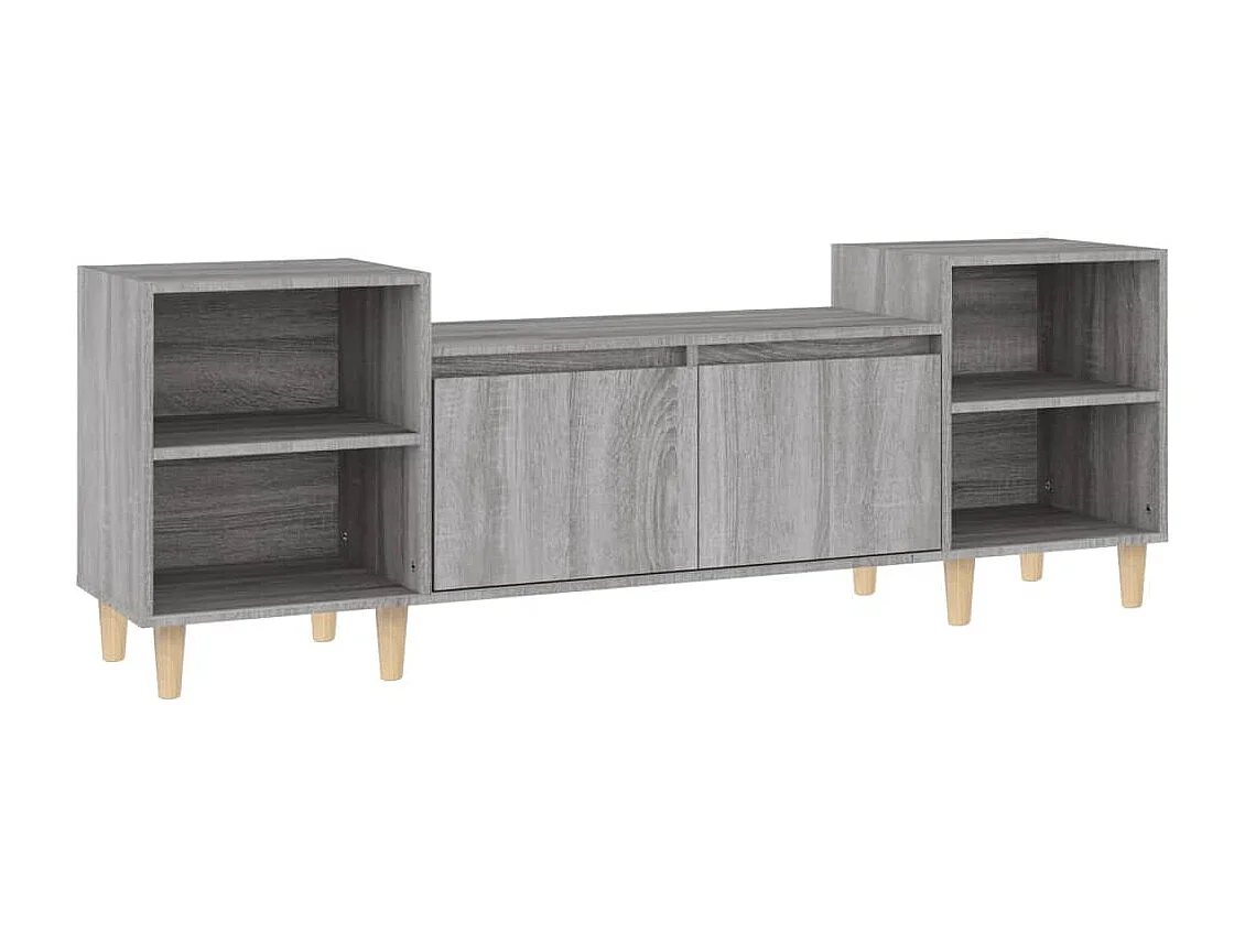 Meuble TV | Banc TV | Armoire TV Sonoma gris 160x35x55 cm Bois d'ingénierie