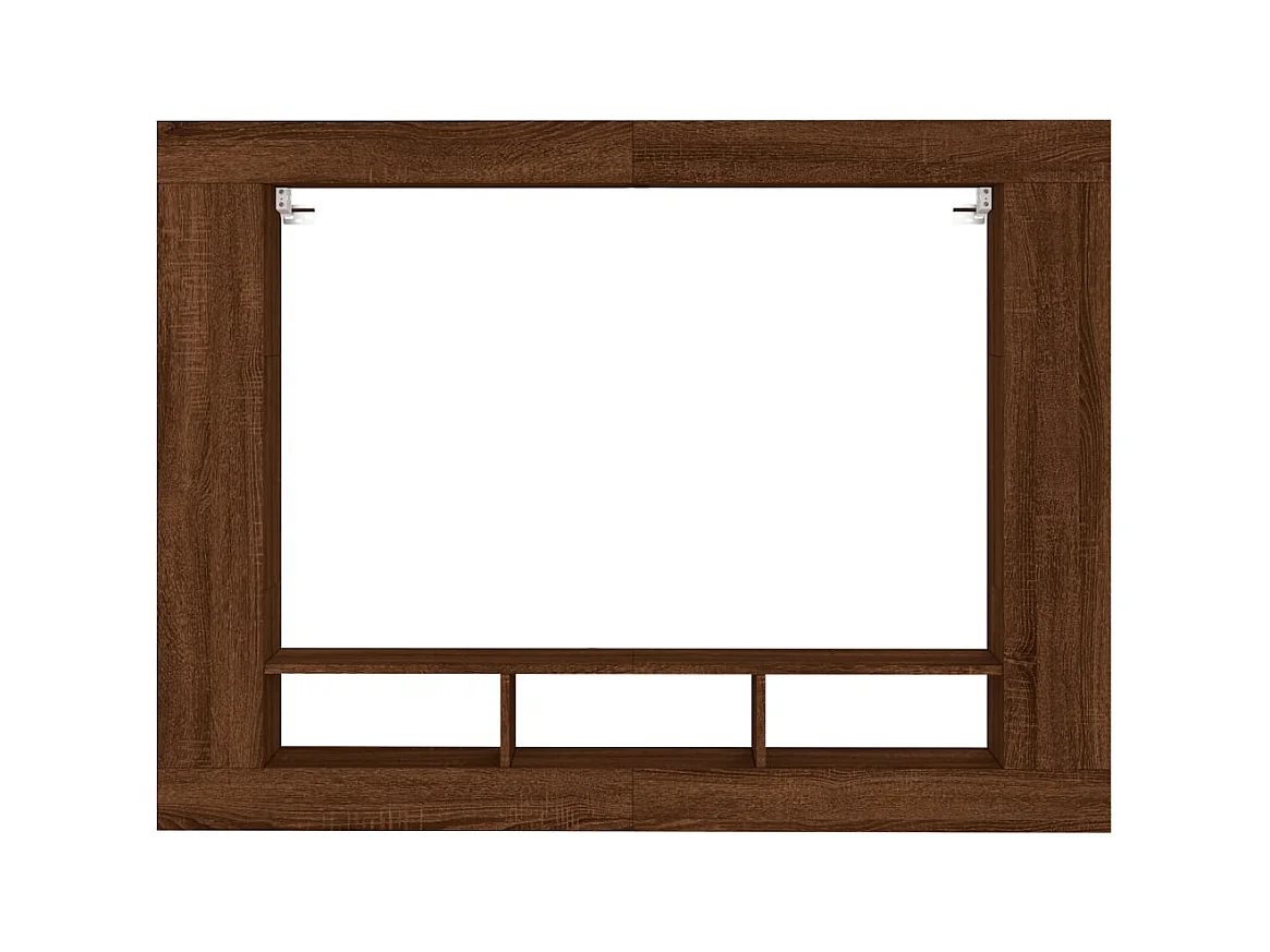 Mueble para TV  | Gabinete de TV |  Mueble de salón madera de ingeniería roble marrón 152x22x113 cm