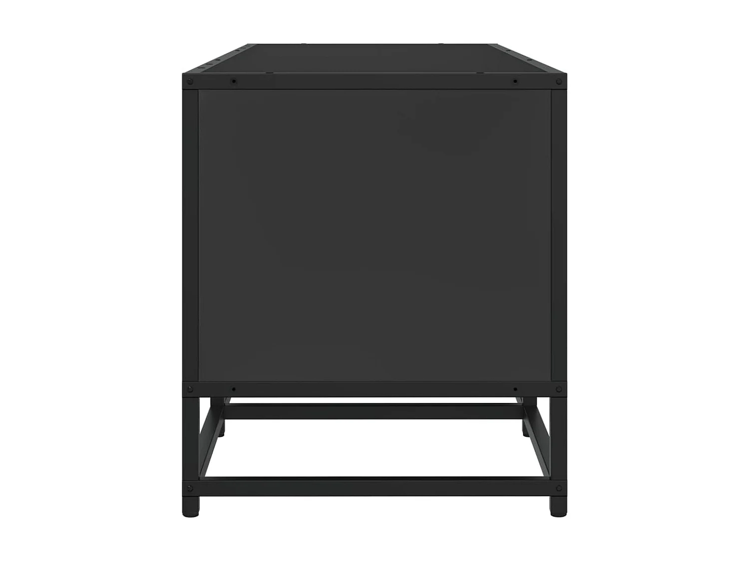 Mueble de TV | Mueble de salón madera de ingeniería y metal negro 100x35x41 cm