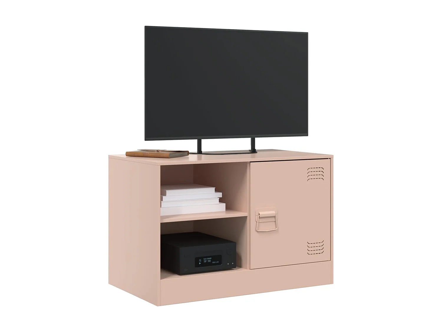 Mueble para TV  | Gabinete de TV |  Mueble de salón de acero rosa 67x39x44 cm