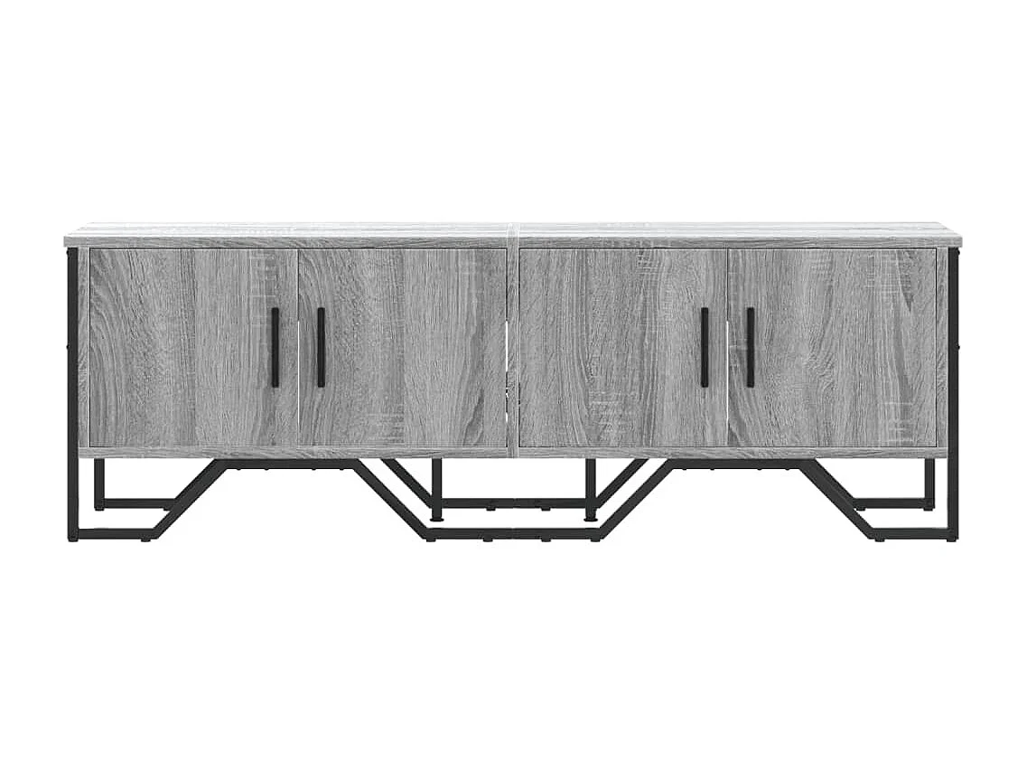 Tv-meubel | Tv-Bank | TV-kast122x34x41 cm bewerkt hout grijs sonoma eikenkleurig