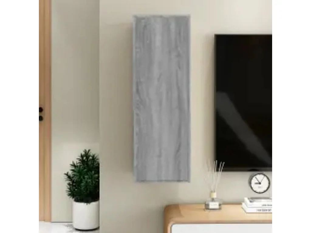 Meubles TV | Bancs TV | Armoires TV Sonoma gris 30,5x30x90 cm Bois d'ingénierie