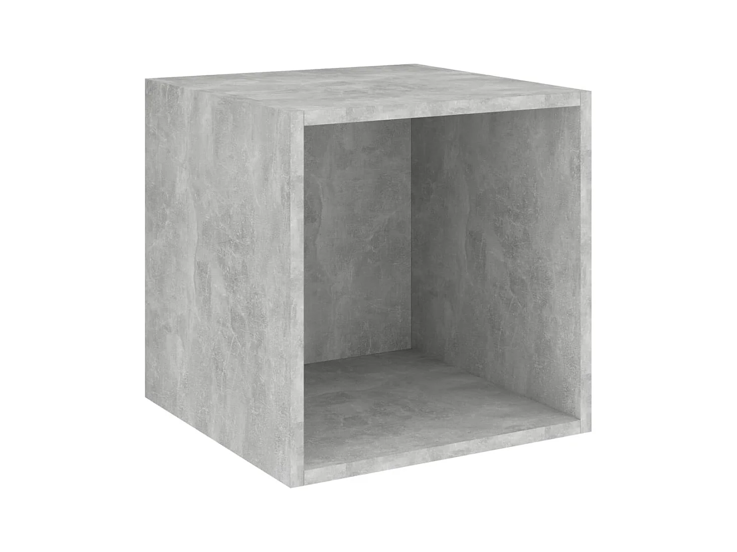 Juego de mueble para TV | Gabinete de TV | Mueble de salón de 4 piezas aglomerado gris hormigón