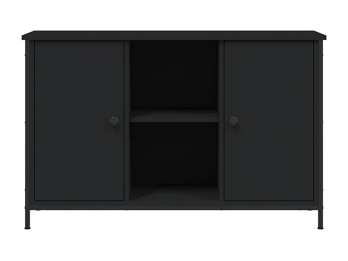 Mueble de TV | Mueble de salón madera de ingeniería negro 100x35x65 cm