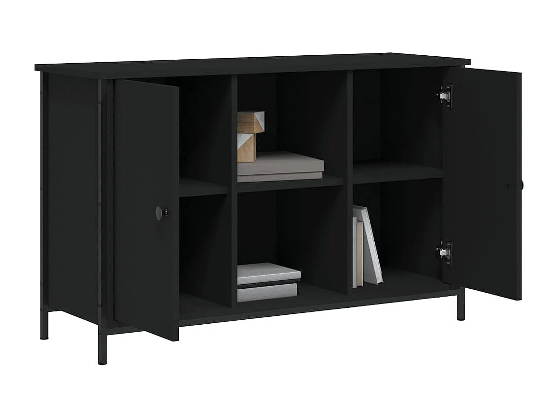 Mueble de TV | Mueble de salón madera de ingeniería negro 100x35x65 cm