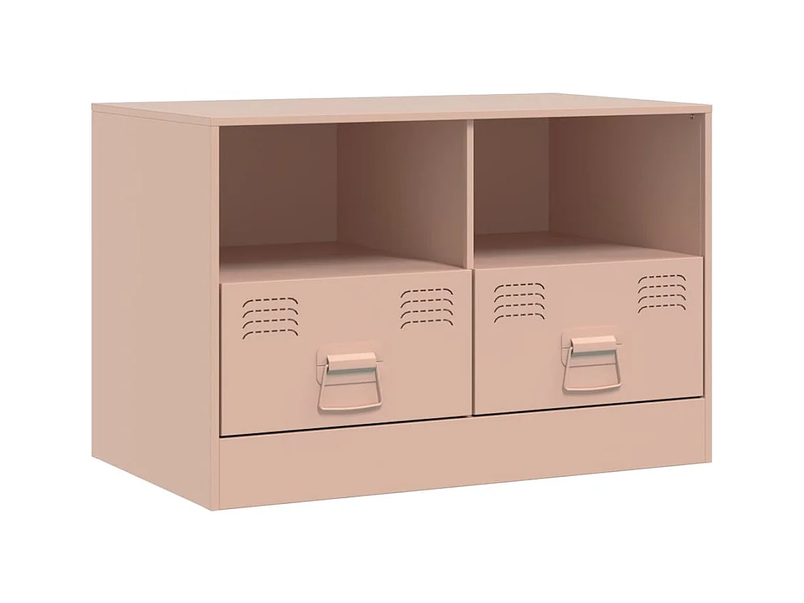 Mueble para TV  | Gabinete de TV |  Mueble de salón de acero rosa 67x39x44 cm
