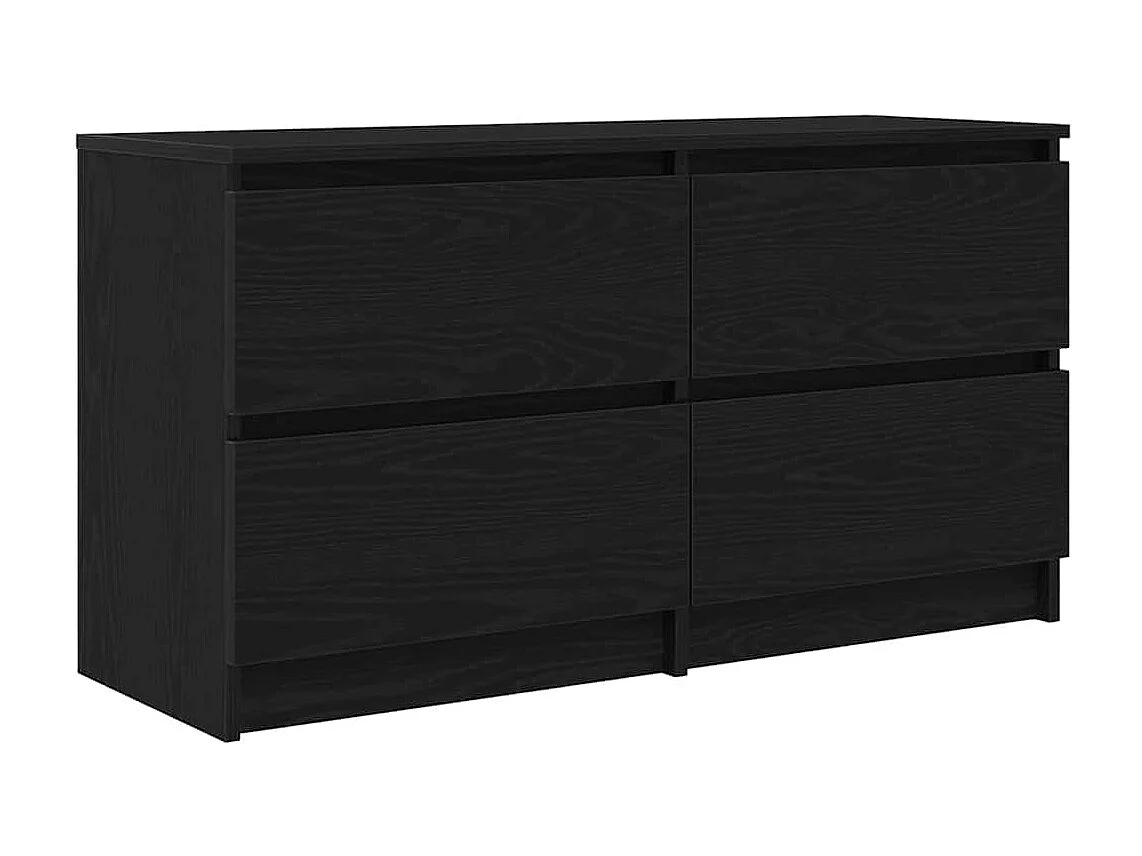 Mueble para TV  | Gabinete de TV |  Mueble de salón madera contrachapada negro 100x35x54 cm