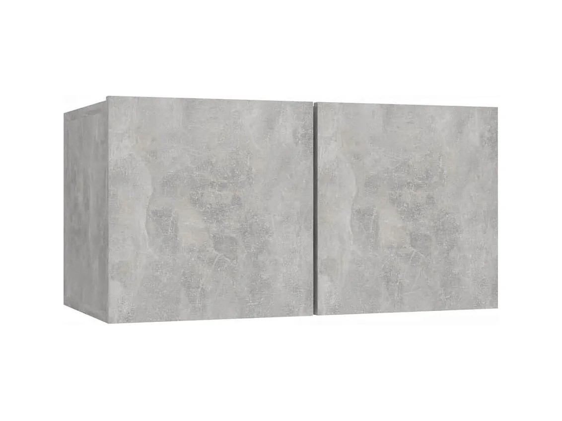 Set de muebles de TV | Gabinetes de TV |  Muebles de salón 5 pzas madera contrachapada gris hormigón