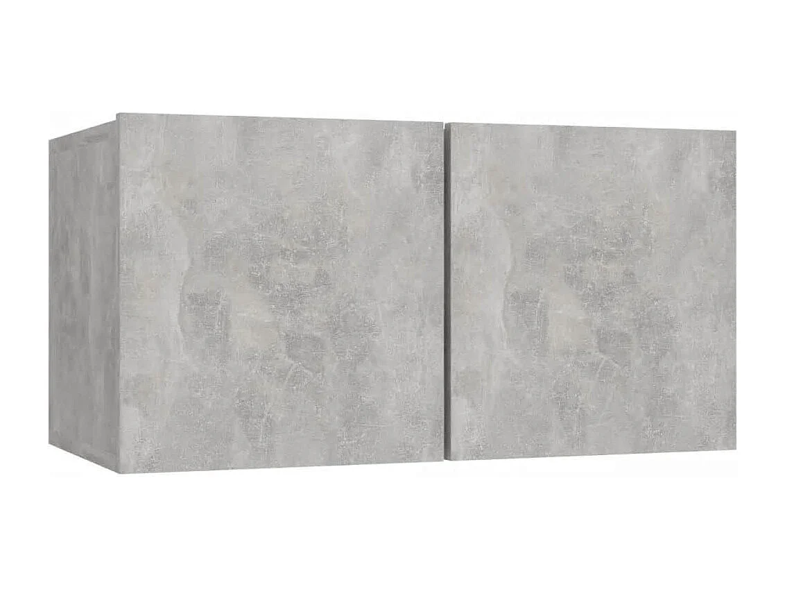 Ensemble de meubles TV | Bancs TV | Armoires TV 5 pcs Gris béton Bois d'ingénierie
