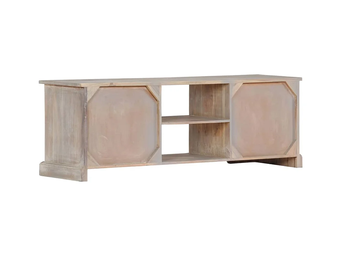 Mueble de TV | Mueble de salón de madera maciza de acacia 120x30x40 cm