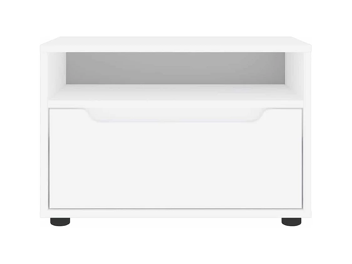 Mueble de TV | Mueble de salón VISNES blanco 60x40x38 cm madera de ingeniería