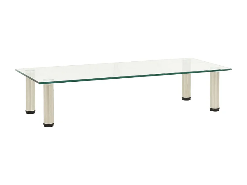 Meuble TV | Banc TV | Armoire TV Transparent 80x35x17 cm Verre trempé