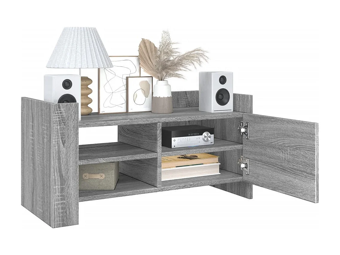 Meuble TV | Banc TV | Armoire TV sonoma gris 80x35x40 cm bois d'ingénierie