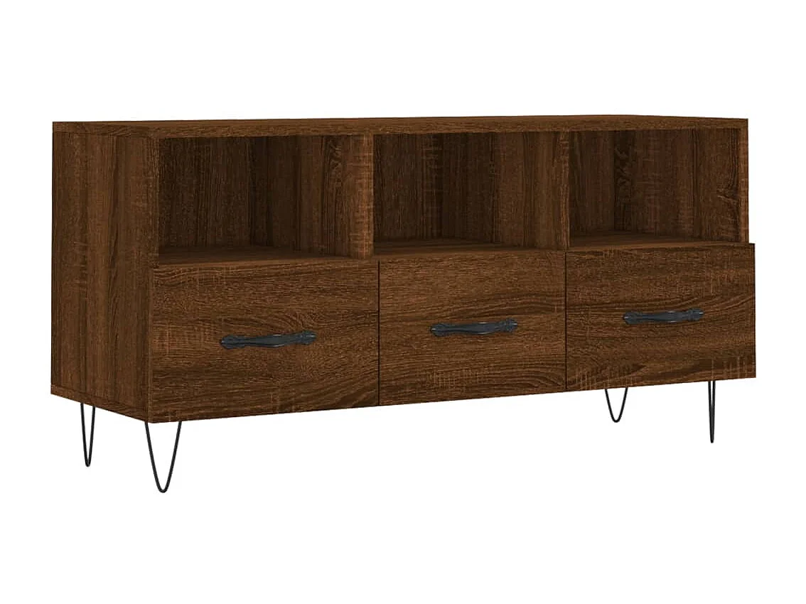 Mueble de TV | Mueble de salón madera de ingeniería marrón roble 102x36x50 cm