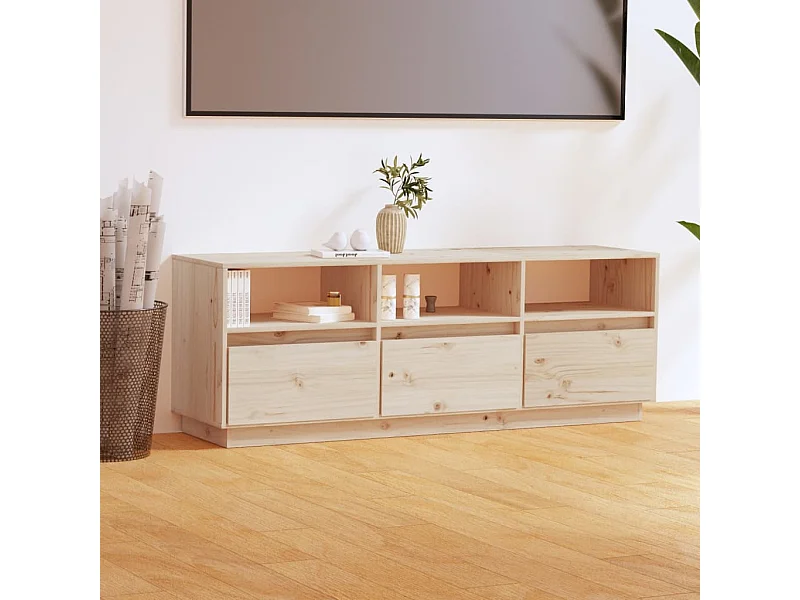 Meuble TV | Banc TV | Armoire TV 140x37x50 cm Bois de pin massif