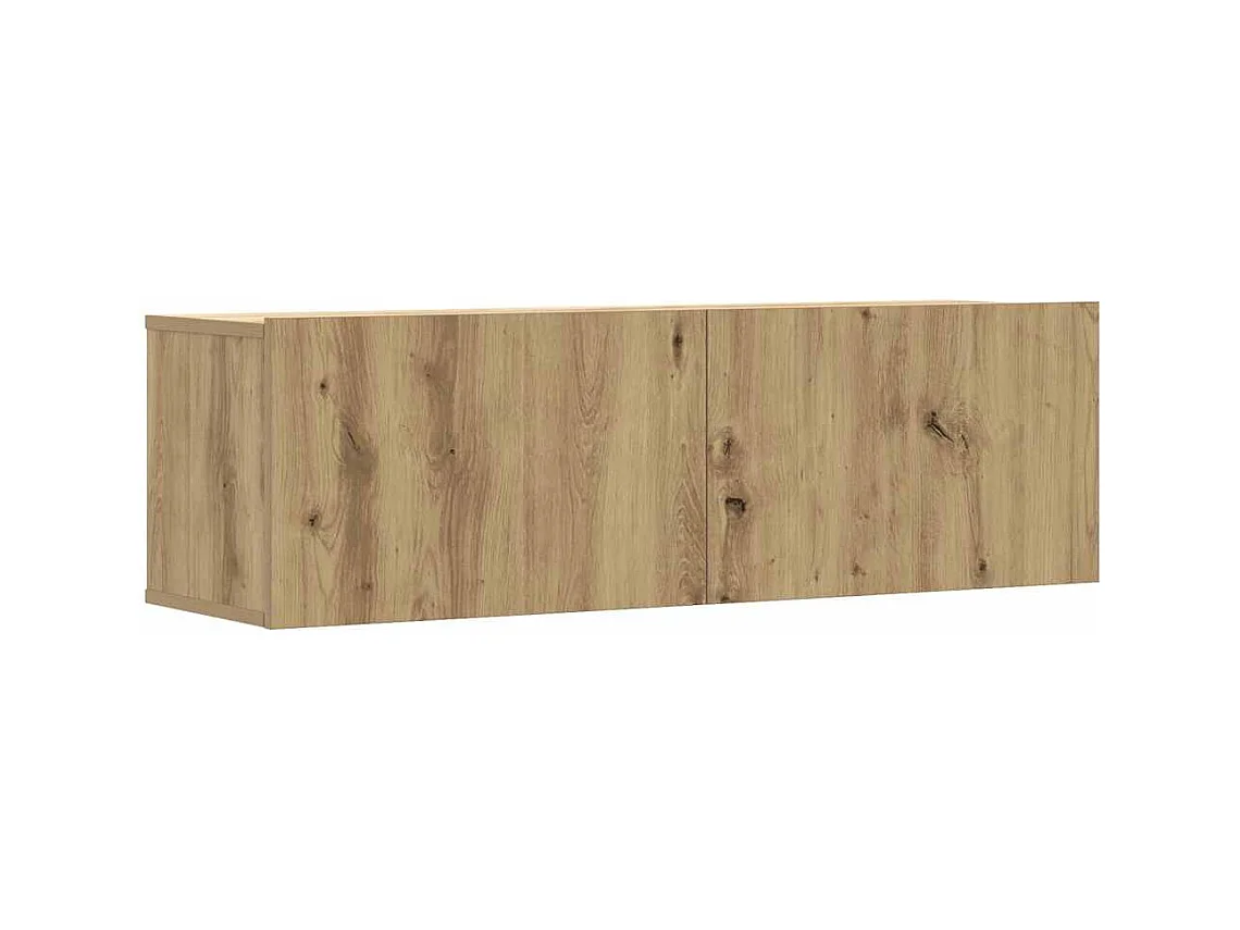 Ensemble de meuble TV | Banc TV | Armoire TV mural 2 pcs chêne artisanal