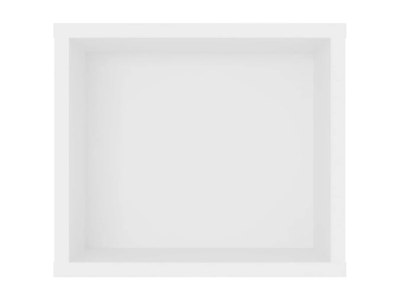 Tv-hangMeubel | TV-kast | Tv-Bank 100x30x26,5 cm bewerkt hout wit